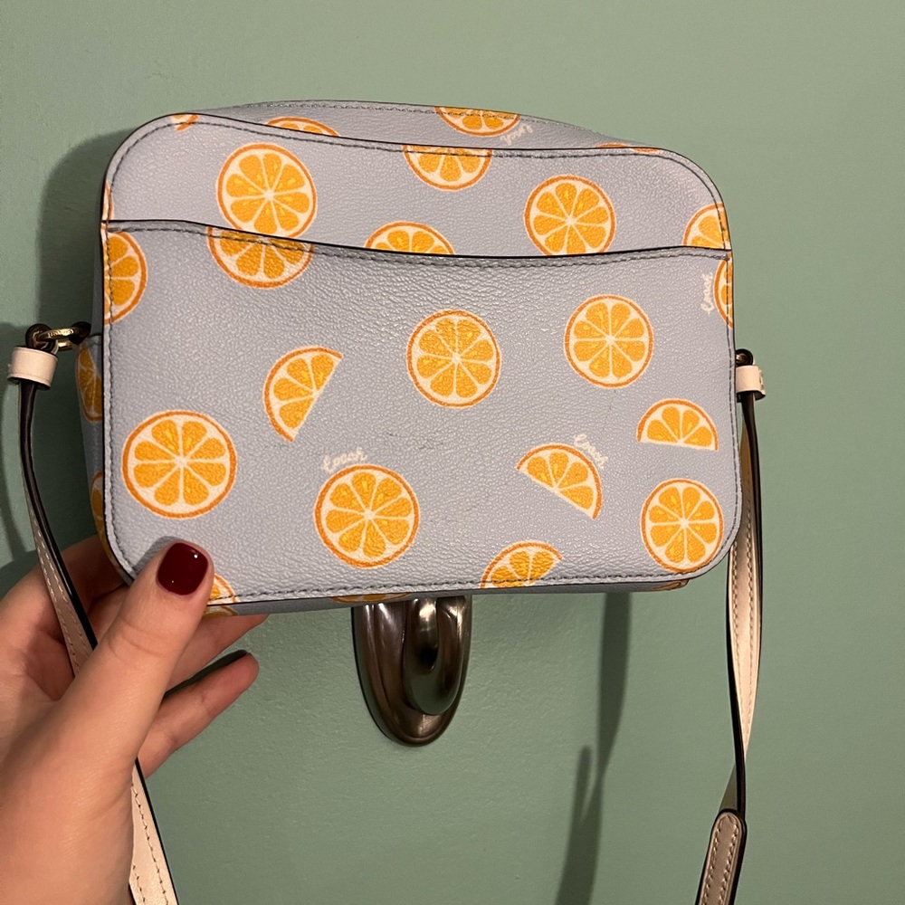 Coach Orange Print Crossbody Bag - Picture 4 of 9